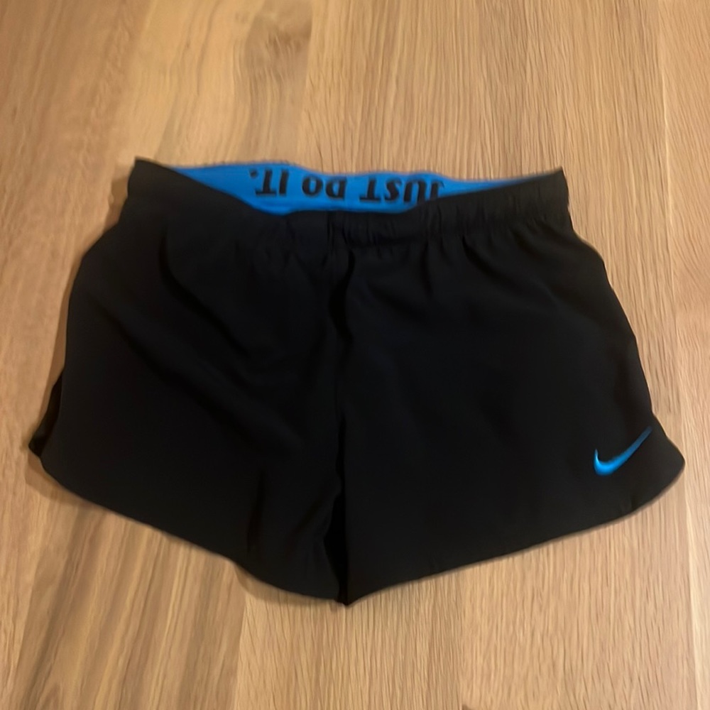 Nike Running Shorts Black/blue Size S